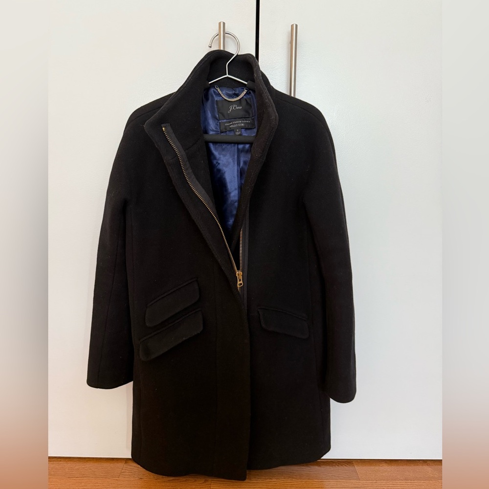 Jcrew Italian Stadium cloth wool nello gori coat